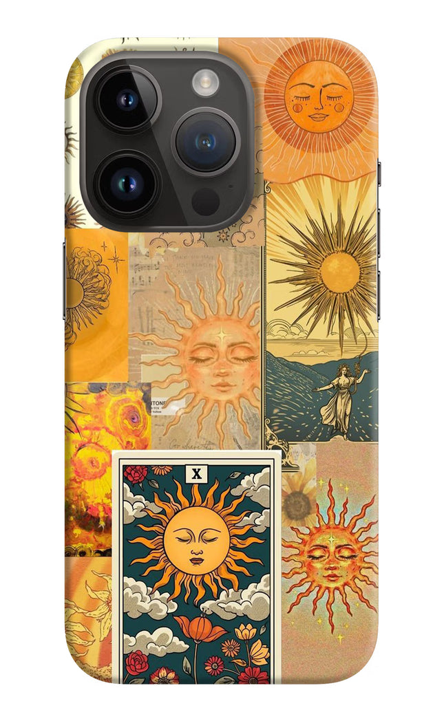 Sun iPhone 14 Pro Hard Case Back Cover by Casekaro