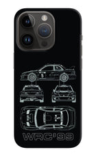 WRC'99 iPhone 14 Pro Hard Case Back Cover by Casekaro