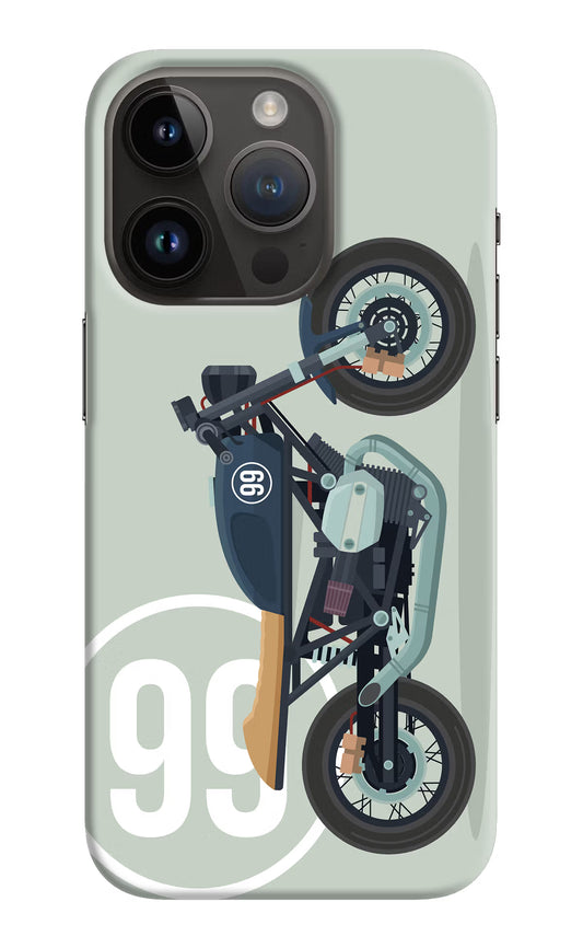 Classic Cafe Racer 99 iPhone 14 Pro Hard Case Back Cover by Casekaro