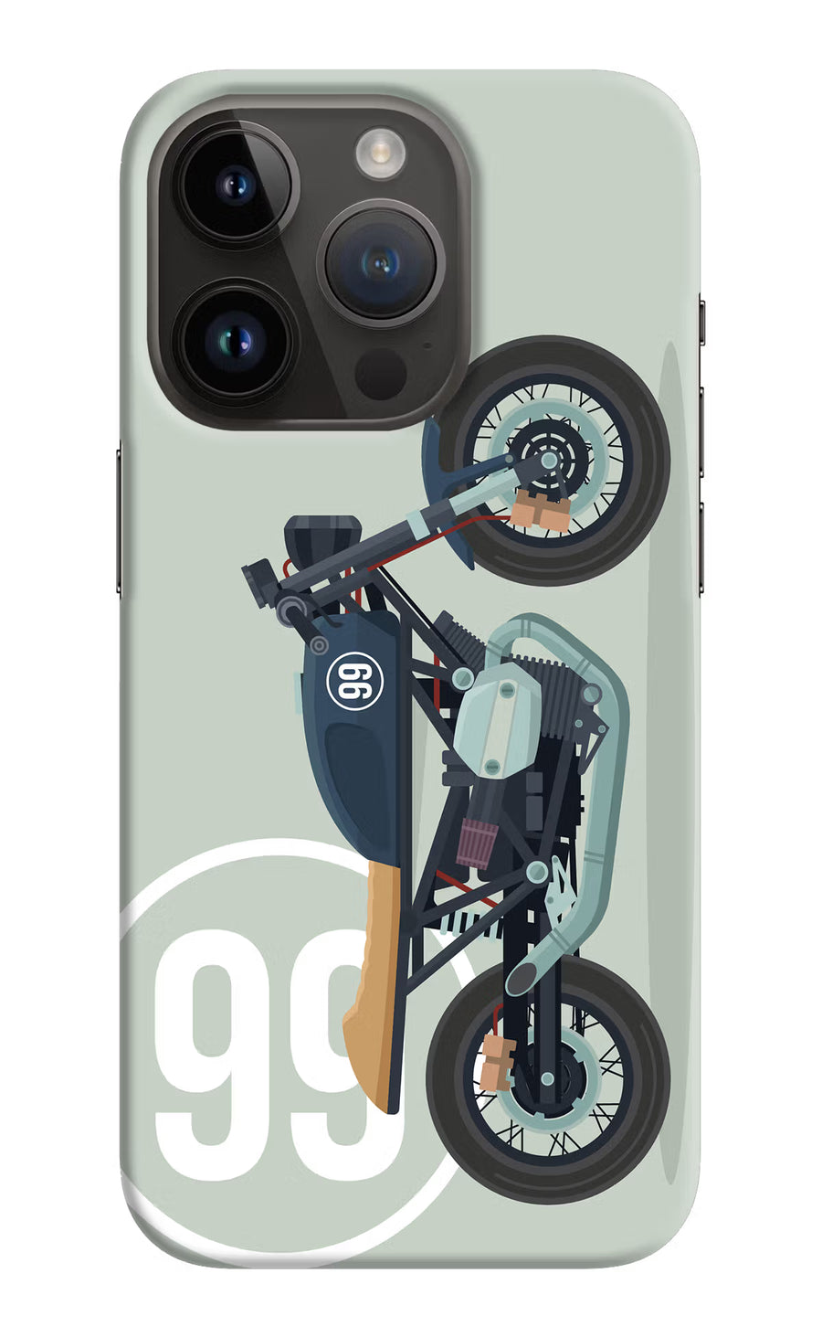 Classic Cafe Racer 99 iPhone 14 Pro Back Cover, Hard case