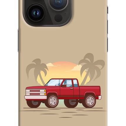 Desert Classic Drive iPhone 14 Pro Hard Case Back Cover by Casekaro