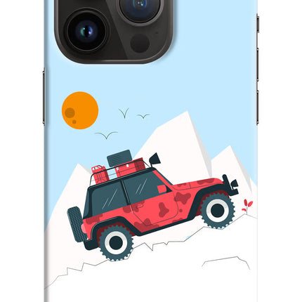 Mountain Trail Beast iPhone 14 Pro Hard Case Back Cover by Casekaro