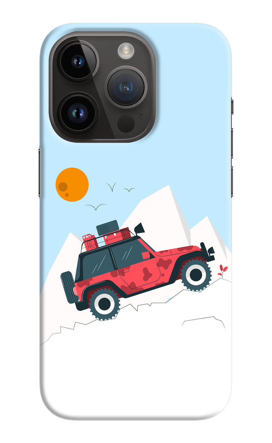 Mountain Trail Beast iPhone 14 Pro Back Cover, Hard case