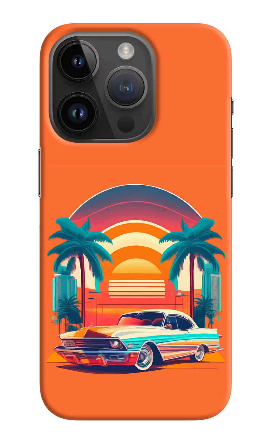 Palm Drive 80s iPhone 14 Pro Back Cover, Hard case