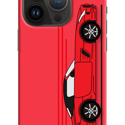 Red Velocity iPhone 14 Pro Hard Case Back Cover by Casekaro