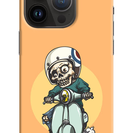 Undead Biker iPhone 14 Pro Hard Case Back Cover by Casekaro