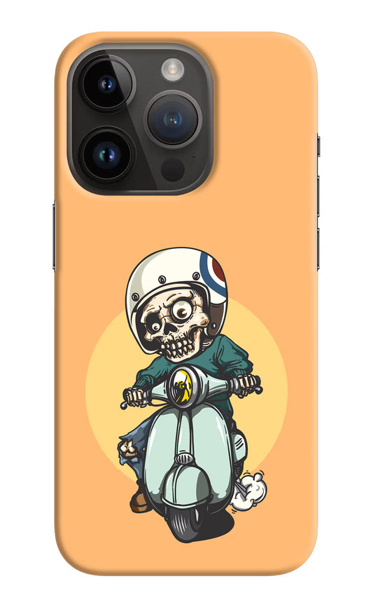 Undead Biker iPhone 14 Pro Hard Case Back Cover by Casekaro