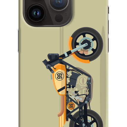 Vertical Speedster iPhone 14 Pro Hard Case Back Cover by Casekaro