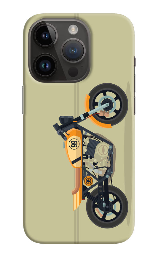 Vertical Speedster iPhone 14 Pro Hard Case Back Cover by Casekaro