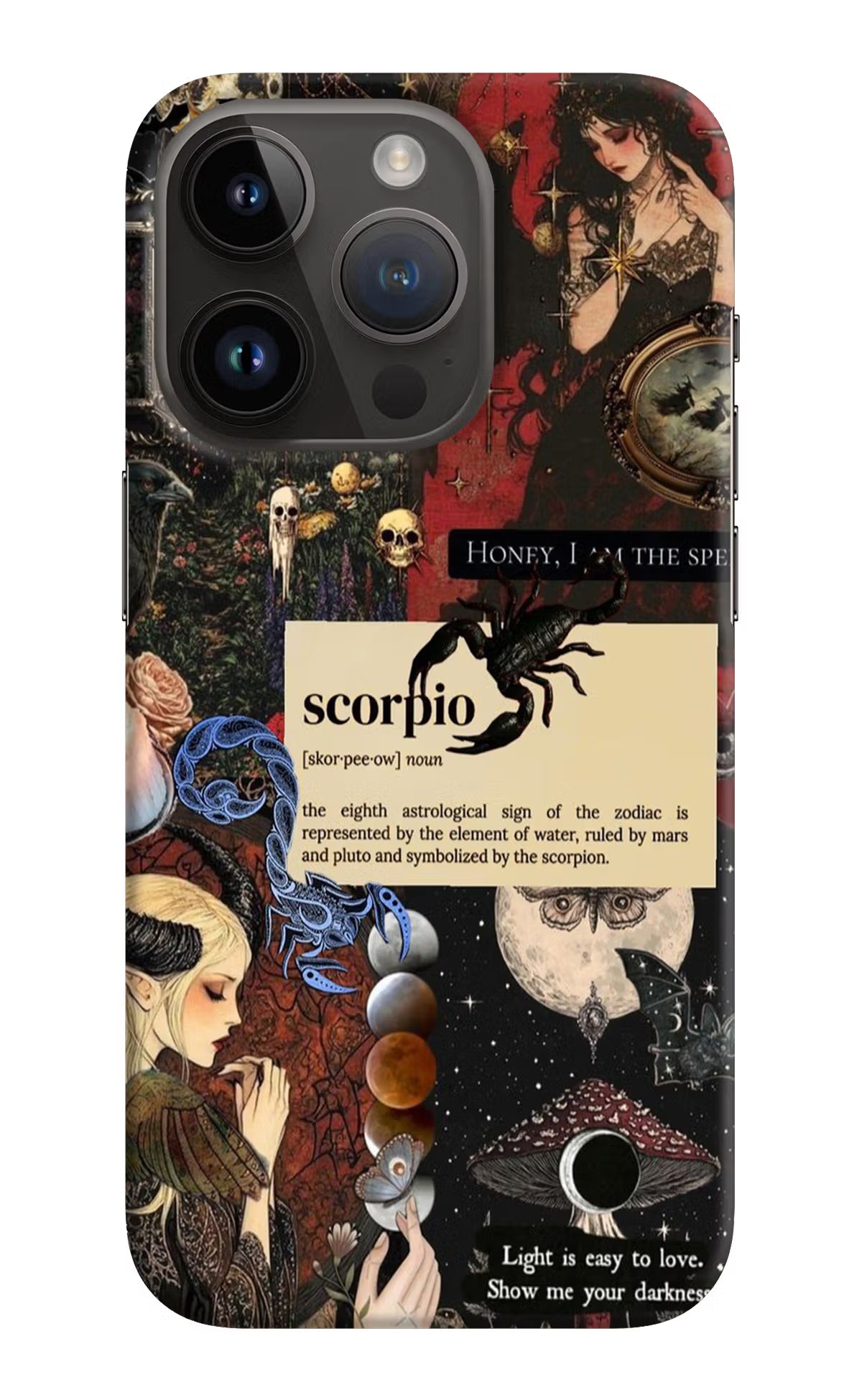 Scorpio Zodiac iPhone 14 Pro Hard Case Back Cover by Casekaro