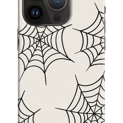 Spider Web iPhone 14 Pro Hard Case Back Cover by Casekaro