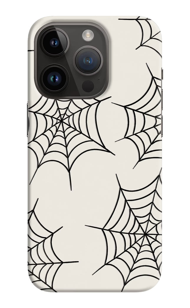Spider Web iPhone 14 Pro Hard Case Back Cover by Casekaro
