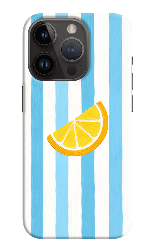 Summer Lemon iPhone 14 Pro Hard Case Back Cover by Casekaro