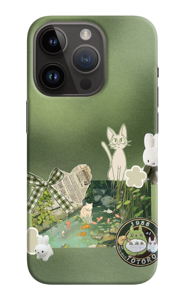 Aesthetic anime iPhone 14 Pro Hard Case Back Cover by Casekaro