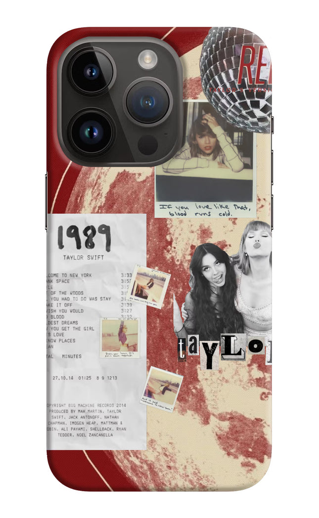 Taylor Swift iPhone 14 Pro Hard Case Back Cover by Casekaro