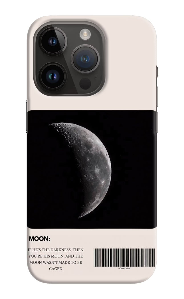 Moon Phase iPhone 14 Pro Hard Case Back Cover by Casekaro
