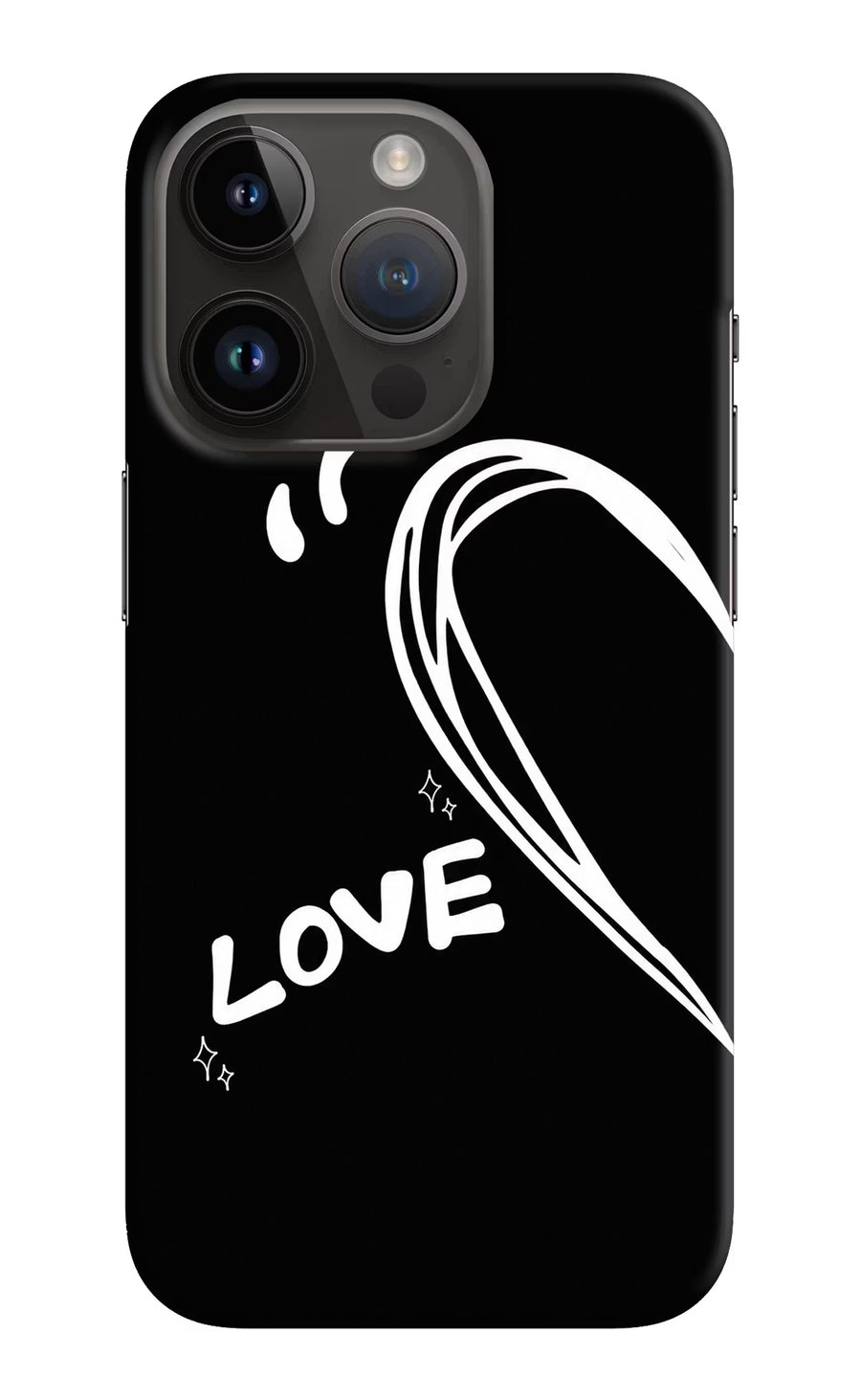 Love Line iPhone 14 Pro Back Cover, Hard case