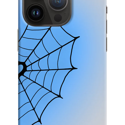 Blue Web iPhone 14 Pro Hard Case Back Cover by Casekaro