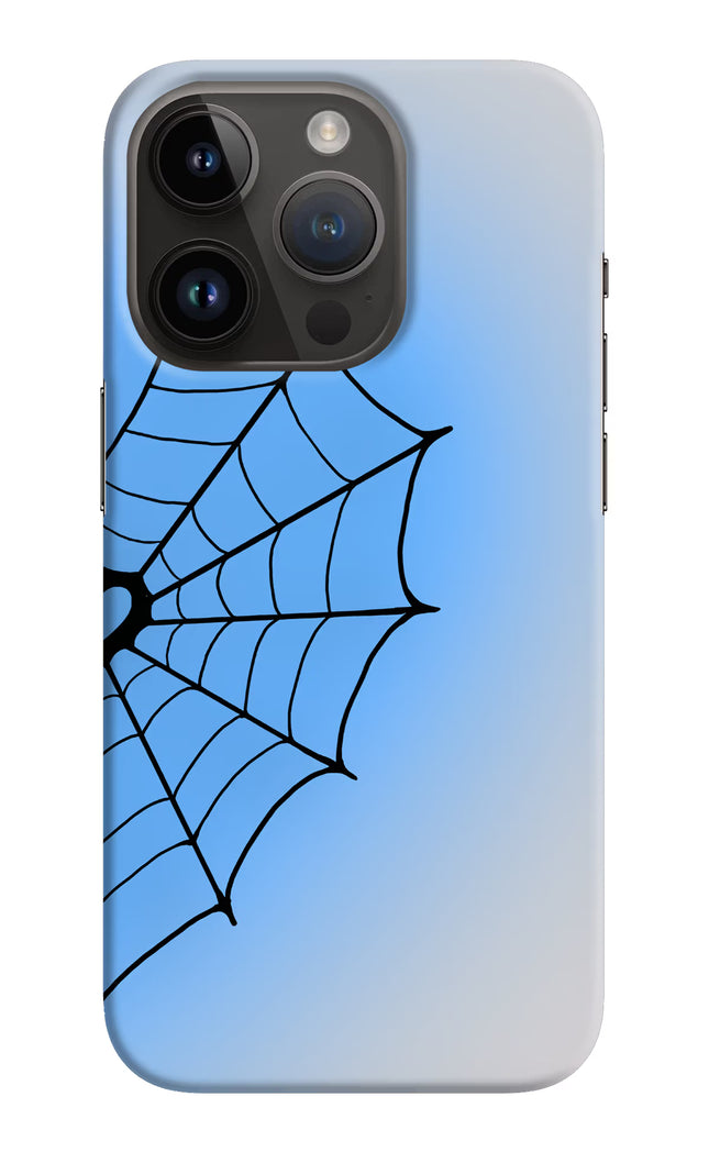 Blue Web iPhone 14 Pro Hard Case Back Cover by Casekaro