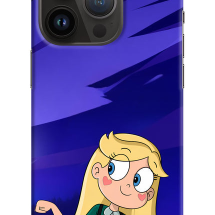 Star Glow iPhone 14 Pro Hard Case Back Cover by Casekaro