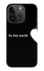 This World iPhone 14 Pro Hard Case Back Cover by Casekaro