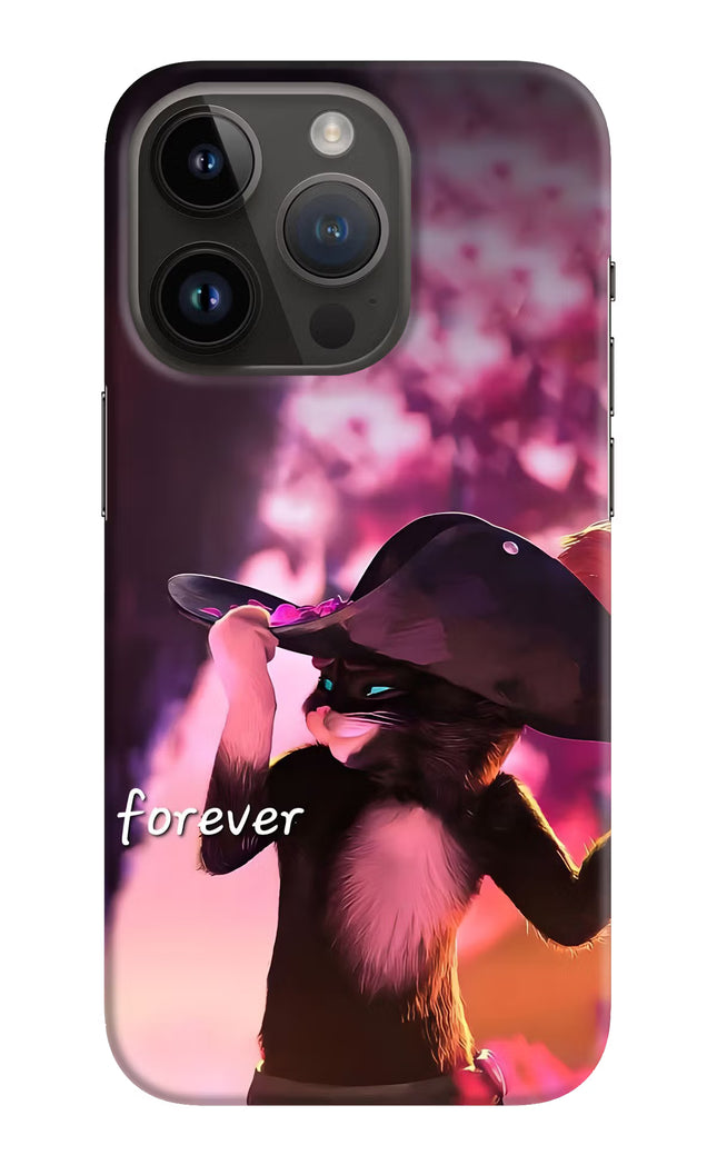 Forever Cat iPhone 14 Pro Hard Case Back Cover by Casekaro