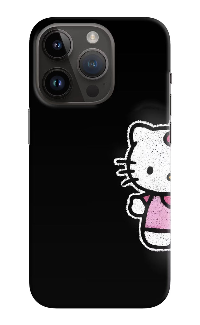 Kitty Charm iPhone 14 Pro Hard Case Back Cover by Casekaro