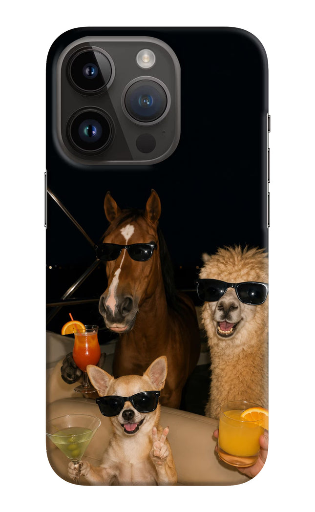 Party Squad iPhone 14 Pro Hard Case Back Cover by Casekaro
