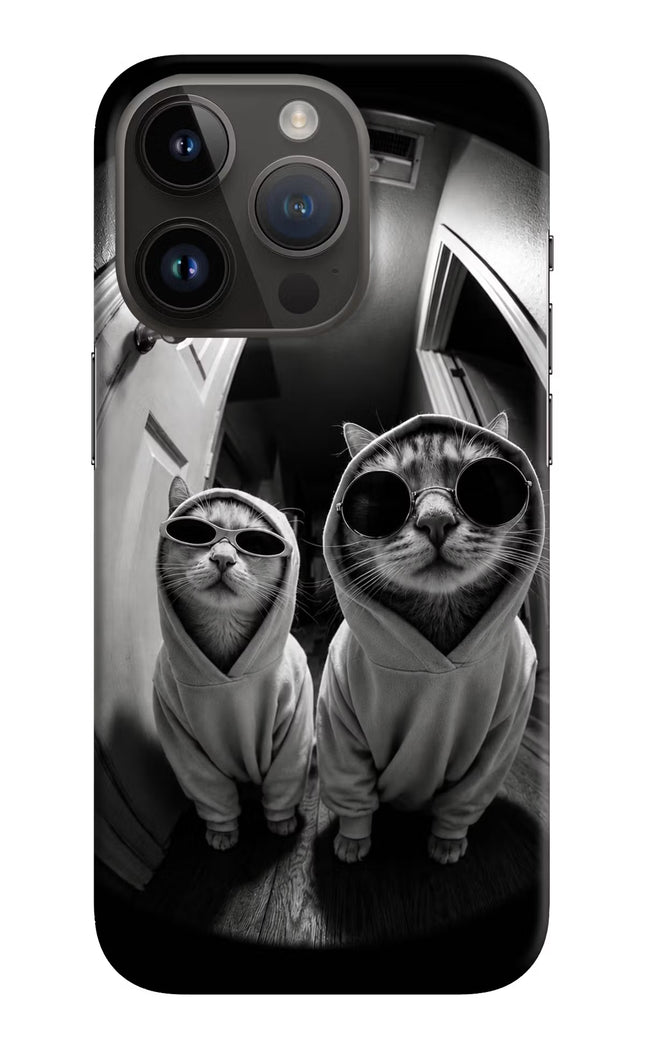 Hood Cats iPhone 14 Pro Hard Case Back Cover by Casekaro