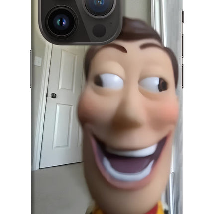 Side Eye Woody iPhone 14 Pro Hard Case Back Cover by Casekaro
