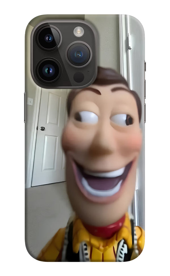 Side Eye Woody iPhone 14 Pro Hard Case Back Cover by Casekaro