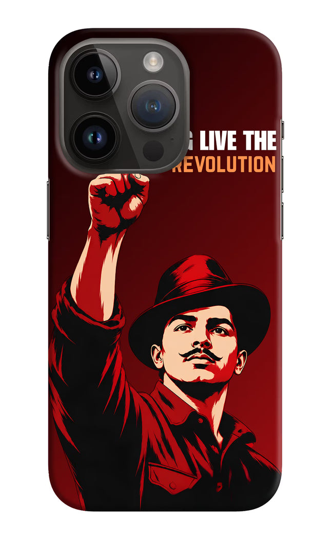 Bhagat Singh Revolution iPhone 14 Pro Back Cover