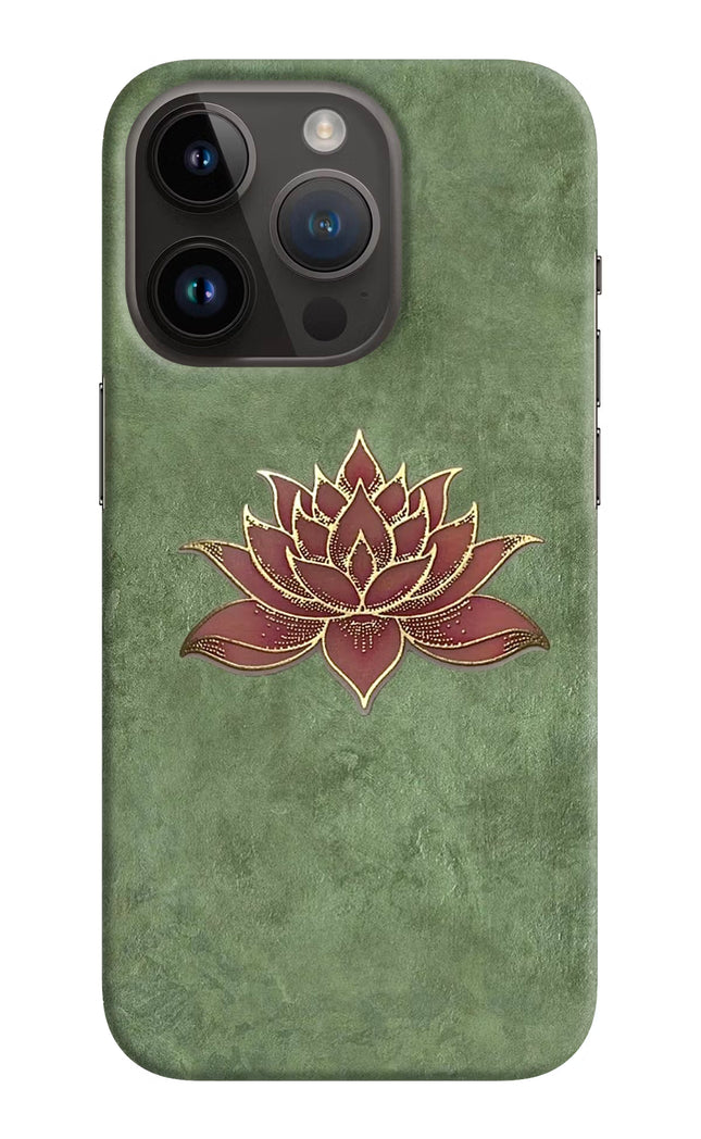 Lotus Grace iPhone 14 Pro Hard Case Back Cover by Casekaro