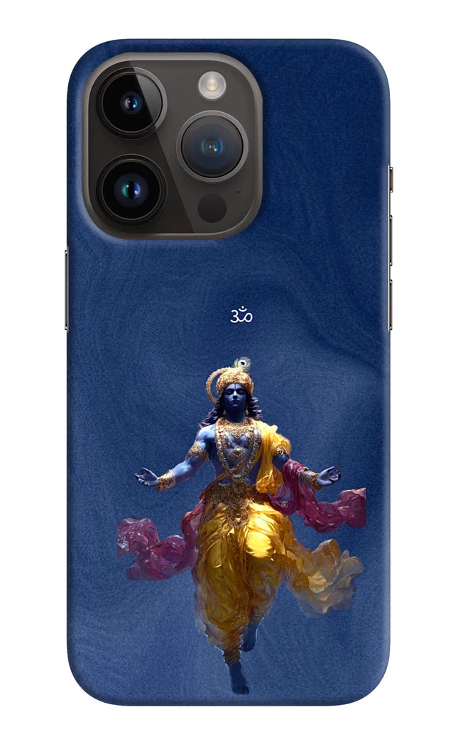 Cosmic Krishna iPhone 14 Pro Hard Case Back Cover by Casekaro