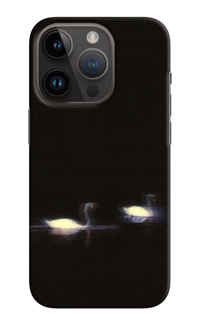 Silent Swans iPhone 14 Pro Hard Case Back Cover by Casekaro