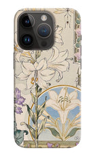 White Lily iPhone 14 Pro Hard Case Back Cover by Casekaro