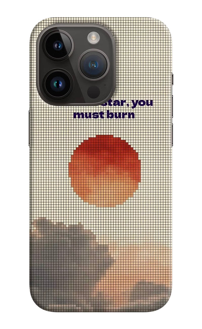 Pixel Sun iPhone 14 Pro Hard Case Back Cover by Casekaro