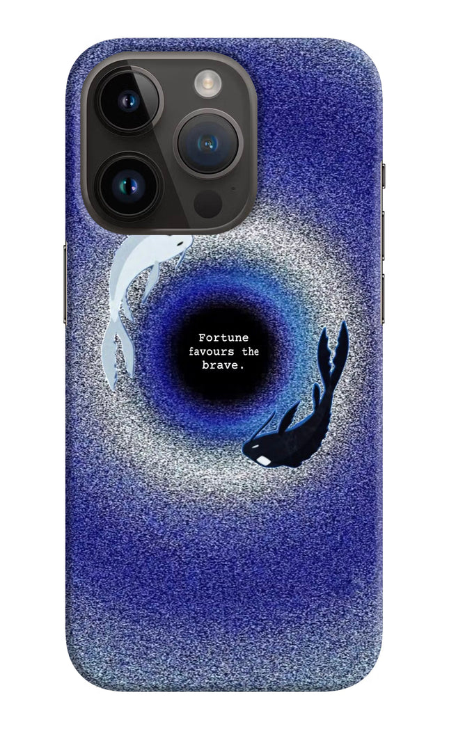 Dark Koi iPhone 14 Pro Hard Case Back Cover by Casekaro