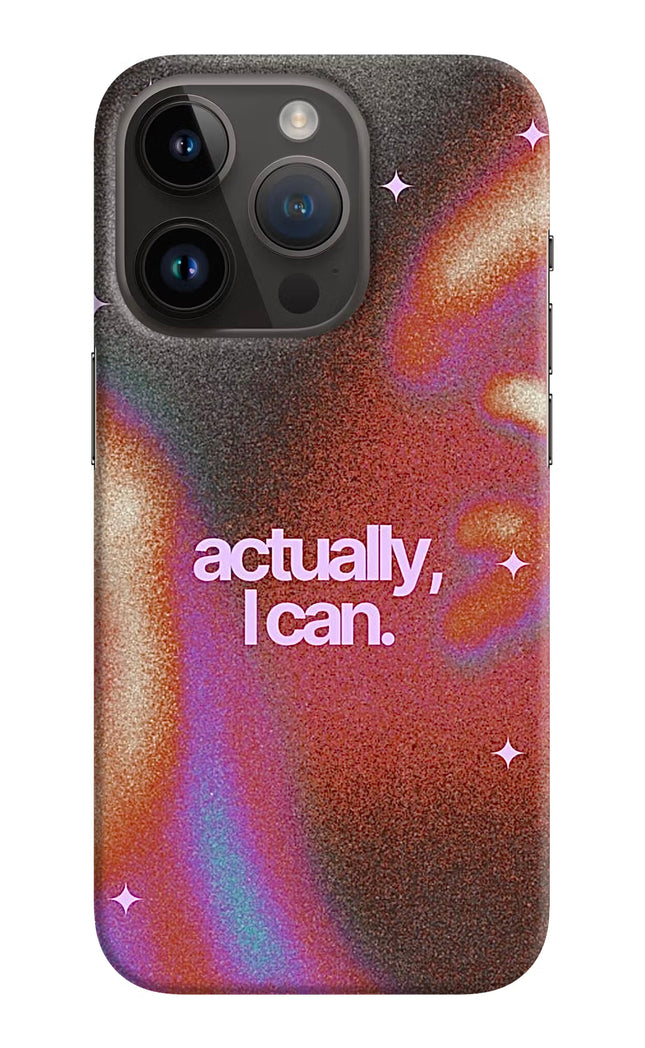 Pink Aura iPhone 14 Pro Hard Case Back Cover by Casekaro
