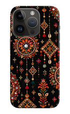 Boho Noir iPhone 14 Pro Hard Case Back Cover by Casekaro