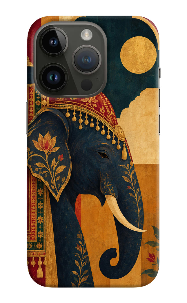 Royal Elephant iPhone 14 Pro Hard Case Back Cover by Casekaro