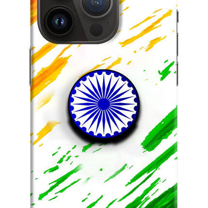 Indian Flag Ashoka Chakra iPhone 14 Pro Pop Case by Casekaro