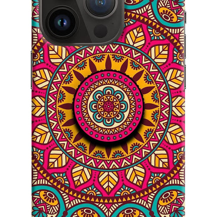 Mandala iPhone 14 Pro Pop Case by Casekaro