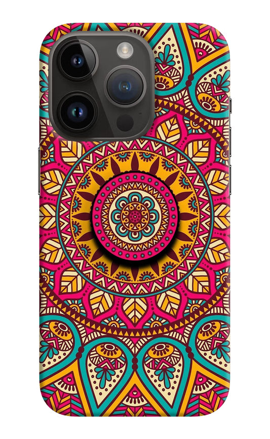 Mandala iPhone 14 Pro Pop Case by Casekaro
