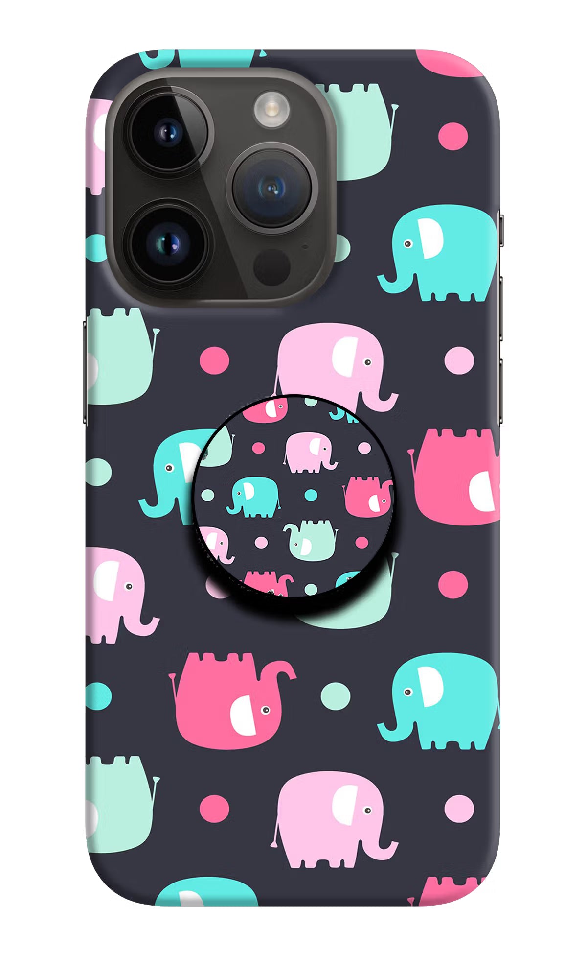 Baby Elephants iPhone 14 Pro Pop Case by Casekaro