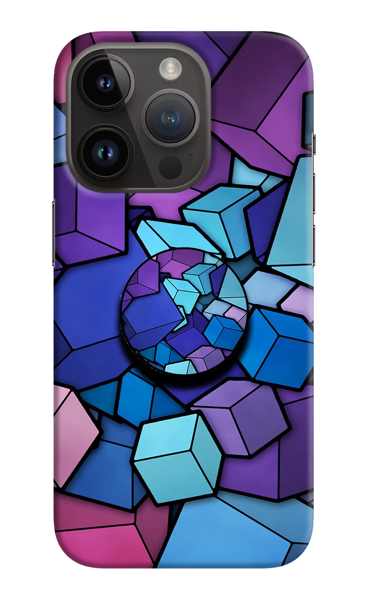 Cubic Abstract iPhone 14 Pro Pop Case by Casekaro