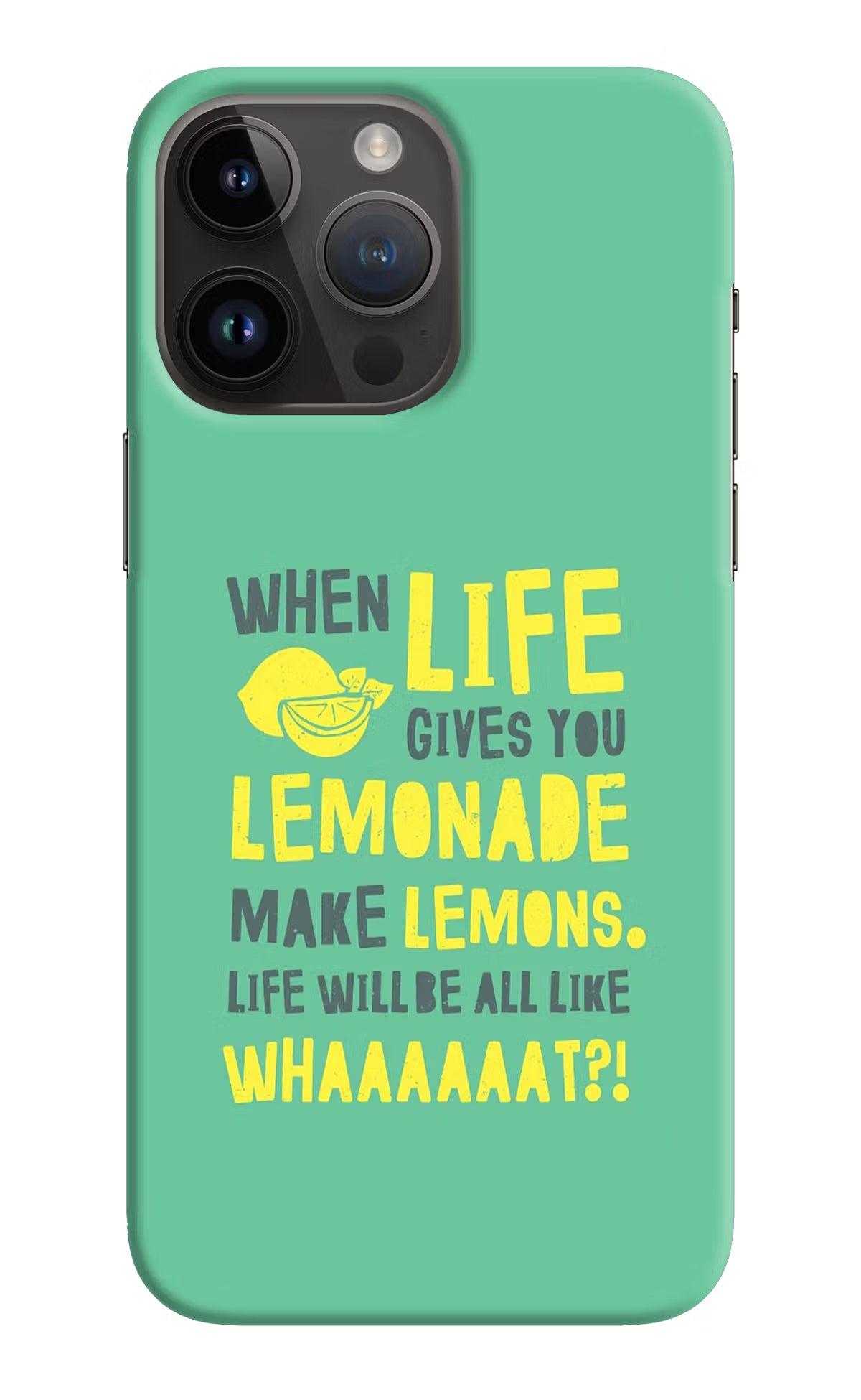 Quote iPhone 14 Pro Max Hard Case Back Cover by Casekaro