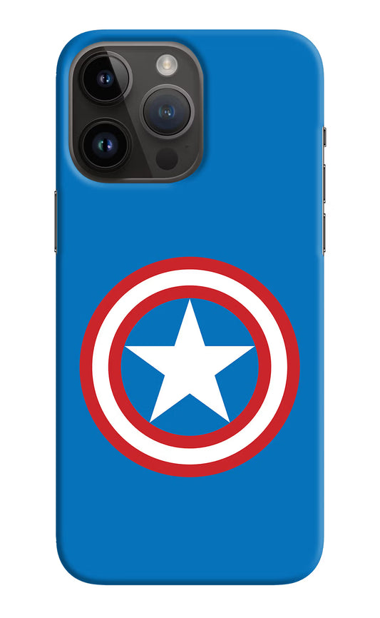 Captain America Logo iPhone 14 Pro Max Hard Case Back Cover by Casekaro