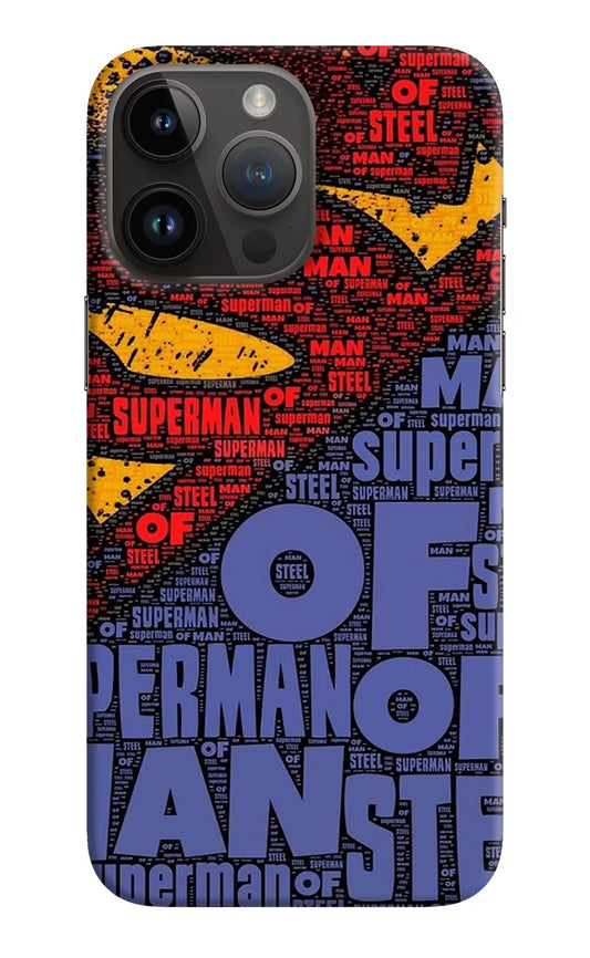 Superman iPhone 14 Pro Max Hard Case Back Cover by Casekaro