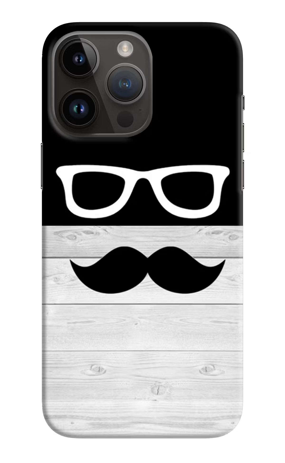 Mustache iPhone 14 Pro Max Hard Case Back Cover by Casekaro